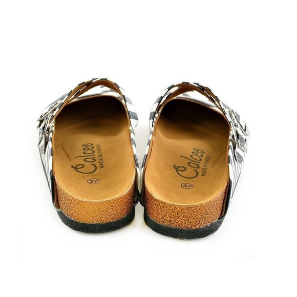 Goby Shoes - Black & White Panda Clogs - Picture 6 of 6